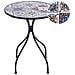 Tavolino Bistrot Civita 60 Cm 60 Cm Metallo Nero - Foto miniatura 9