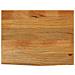 Piano Tavolo Bordi Vivi 70x60x2,5 Cm In Legno Massello Di Mango - Foto miniatura 1