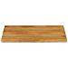 Piano Tavolo Bordi Vivi 70x60x2,5 Cm In Legno Massello Di Mango - Foto miniatura 3