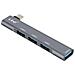 Adattatore Hub Usb-c Per Macbook Con 4x Usb 3.0 5gbps Otg, Argento - Foto miniatura 1