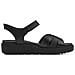 Black Casual Open Sandals Sandali Pelle Scarpe Donna Nero Eu 36, 1-28239-42 001 - Foto miniatura 3