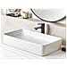 Lavabo Bagno Ceramica Bianco 61 X 35 Cm Ulua - Foto miniatura 1