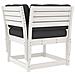 Set Divani Giardino 6pz con Cuscini Bianco Legno Massello Pino - Foto miniatura 3