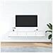 Mobili TV a Parete 2pz Bianchi 80x31x25,5 cm Legno Multistrato - Foto miniatura 2