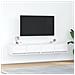 Mobili TV a Parete 2pz Bianchi 80x31x25,5 cm Legno Multistrato - Foto miniatura 1