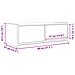 Mobili TV a Parete 2pz Bianchi 80x31x25,5 cm Legno Multistrato - Foto miniatura 7