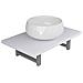 Set Mobili Da Bagno 2 Pz Ceramica Bianco - Foto miniatura 1