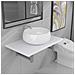 Set Mobili Da Bagno 2 Pz Ceramica Bianco - Foto miniatura 8
