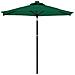 Ombrellone Giardino Con Led Palo Acciaio Verde 225x225x212 Cm - Foto miniatura 3