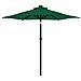 Ombrellone Giardino Con Led Palo Acciaio Verde 225x225x212 Cm - Foto miniatura 4