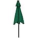 Ombrellone Giardino Con Led Palo Acciaio Verde 225x225x212 Cm - Foto miniatura 6