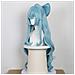 Parrucca Cosplay Azzurro Cielo - Fibra Ad Alta Temperatura, Regolabile, Stile Anime - Foto miniatura 3