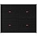Struttura letto con contenitore Rovere nero 160 x 200 cm - Foto miniatura 8