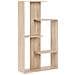 Libreria A 3 Ripiani Kahntah 163 Cm Marrone Chiaro - Foto miniatura 2
