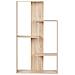 Libreria A 3 Ripiani Kahntah 163 Cm Marrone Chiaro - Foto miniatura 3