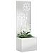 Vaso da Giardino con Pannello Decorativo Argento 50 x 140 cm - Foto miniatura 3