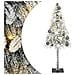 Albero di Natale con luci a strisce a LED Bianco 150 cm PE - Foto miniatura 1