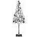 Albero di Natale con luci a strisce a LED Bianco 150 cm PE - Foto miniatura 4