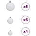 Albero di Natale con luci a strisce a LED Bianco 150 cm PE - Foto miniatura 9