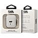 Airpods Custodia In Silicone 1/2 Karl Head 3d Luxury Antiurto, Nero - Foto miniatura 3