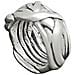 Anello ""nested"" In Argento Placcato - Foto miniatura 1