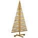 Albero di Natale in legno Marrone 120 cm Legno di pino massello - Foto miniatura 5