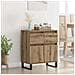 Credenza con cassetto Rovere artigianale 60 x 35 x 70 cm - Foto miniatura 2