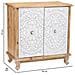 Credenza In Legno Con 2 Porte 78x40x79 - Foto miniatura 4