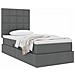 Letto con contenitore e materasso Grigio scuro 100 x 200 cm - Foto miniatura 3