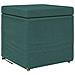 Pouf Verde Scuro 41 x 41 x 40 cm Tessuto e Legno Ingegnerizzato - Foto miniatura 1
