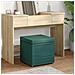 Pouf Verde Scuro 41 x 41 x 40 cm Tessuto e Legno Ingegnerizzato - Foto miniatura 2