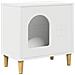 Casa per Gatti Bianco 51 x 30 x 52 cm Legno multistrato - Foto miniatura 1