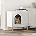 Casa per Gatti Bianco 51 x 30 x 52 cm Legno multistrato - Foto miniatura 2