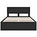 Struttura del letto Nero 140 x 190 cm Legno Ingegnerizzato - Foto miniatura 8