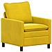 Divano Giallo 76 x 81 x 87,5 cm Velluto - Foto miniatura 1