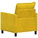 Divano Giallo 76 x 81 x 87,5 cm Velluto - Foto miniatura 5