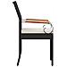 Sedie da giardino 2 pcs Nero e Bianco Crema Polyrattan e acacia - Foto miniatura 7