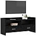 Mobile TV 100 x 33 x 47 cm Rovere Nero Legno ingegnerizzato - Foto miniatura 2