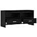 Mobile TV 100 x 33 x 47 cm Rovere Nero Legno ingegnerizzato - Foto miniatura 3