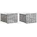 Mobiletto da notte a muro con cassetto 2 pcs Grigio Cemento - Foto miniatura 1