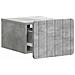 Mobiletto da notte a muro con cassetto 2 pcs Grigio Cemento - Foto miniatura 4