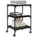 Supporto per Stampante Rovere Nero 50 x 41 x 75 cm - Foto miniatura 3