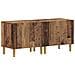 Mobile TV LED a 5 pezzi Legno antico Legno ingegnerizzato - Foto miniatura 3