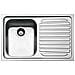Lavello SP791D-2 1 Vasca Gocciolatoio a Destra Dimensioni 79 x 50 cm Colore Inox Satinato Serie Alba - Foto miniatura 6