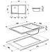 Lavello SP791D-2 1 Vasca Gocciolatoio a Destra Dimensioni 79 x 50 cm Colore Inox Satinato Serie Alba - Foto miniatura 8