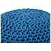 Pouf Poggiapiedi In Tessuto Blu 50 X 35 Cm Conrad - Foto miniatura 7