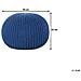Pouf Poggiapiedi In Tessuto Blu 50 X 35 Cm Conrad - Foto miniatura 13