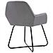 Sedie Da Pranzo 2 Pz Grigie In Velluto - Foto miniatura 4