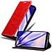 Custodia Compatibile Con Zte Nubia N3 In Rosso Mela - Coperchio Protettiva Con Chiusura Magnetica, Funzione Stand E Tasca Per Le Carte - Foto miniatura 1
