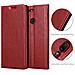 Custodia Compatibile Con Zte Nubia N3 In Rosso Mela - Coperchio Protettiva Con Chiusura Magnetica, Funzione Stand E Tasca Per Le Carte - Foto miniatura 9